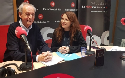 Lluís Martínez i Eva Abellán, síndica de Sabadell | Pau Duran